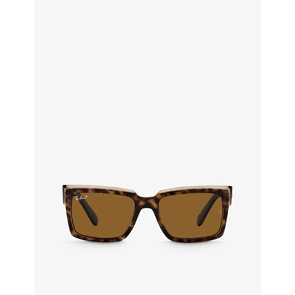  Ray-Ban RB2191 Inverness rectangular-frame acetate sunglasses