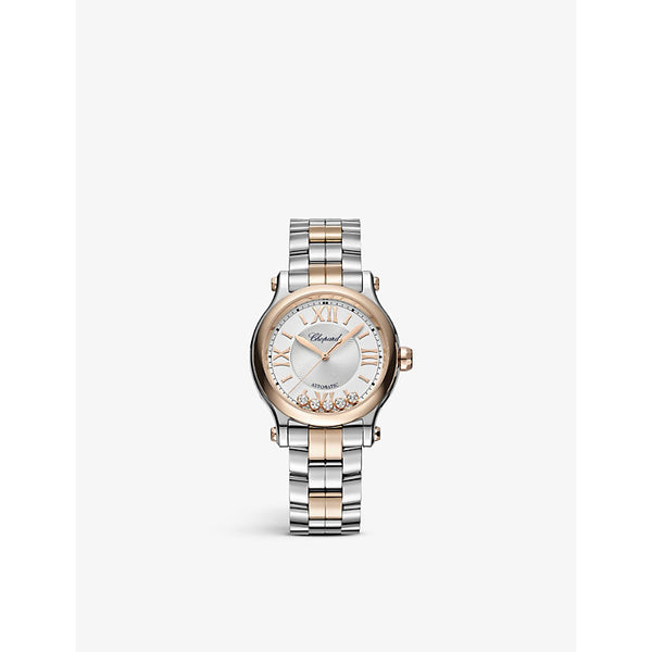 Chopard Happy Sport 278608-6002 18ct rose-gold, stainless steel and diamond automatic watch