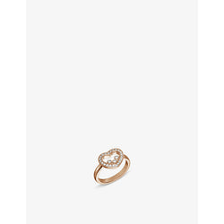 Chopard Happy Diamonds Icons 18ct rose-gold and 0.35ct diamond ring