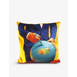 Seletti wears TOILETPAPER Globe cushion cover 50cm x 50cm