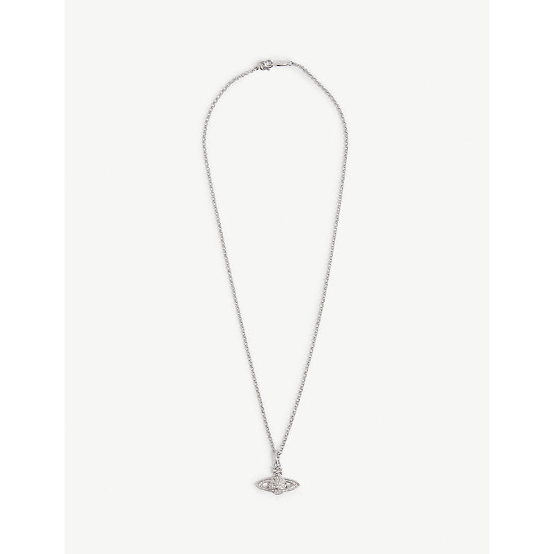 Vivienne Westwood Bas Relief Orb mini silver-tone brass necklace