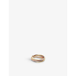 Cartier Trinity 18ct white-gold, rose-gold and yellow-gold ring