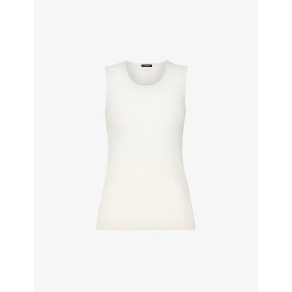  Joseph Scoop-neck silk-blend tank top