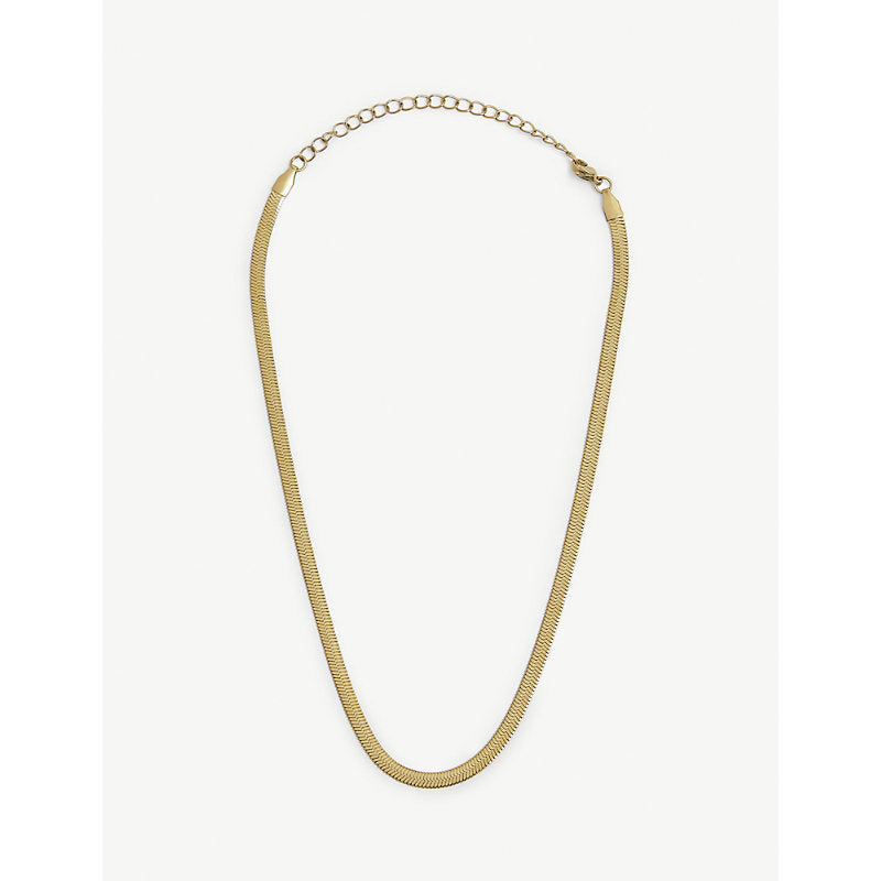 Oma The Label Gidi 4mm 18ct yellow gold-plated brass necklace