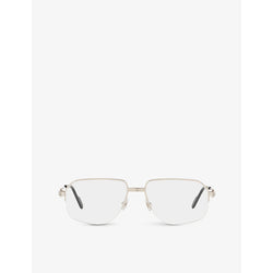  CT0285O Première De Cartier rectangular-frame metal glasses