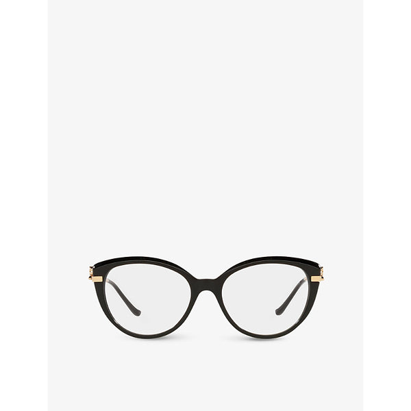 CT0283O Panthère de Cartier cat-eye frame acetate and metal glasses