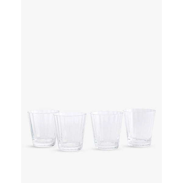 Soho Home Pembroke scalloped lowball glasses set of four