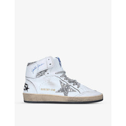  Golden Goose Women's Sky Star 80185 leather high-top trainers