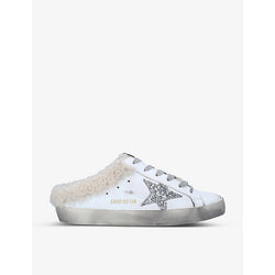  Golden Goose Superstar Sabot 10224 leather and shearling trainers