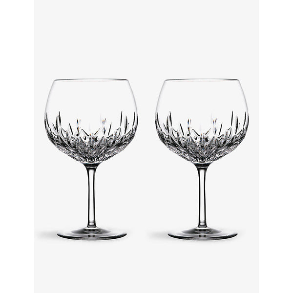 Waterford Gin Journey Lismore Balloon crystal glasses set of two