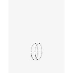 Maria Black Alba 14ct white-gold hoop earring