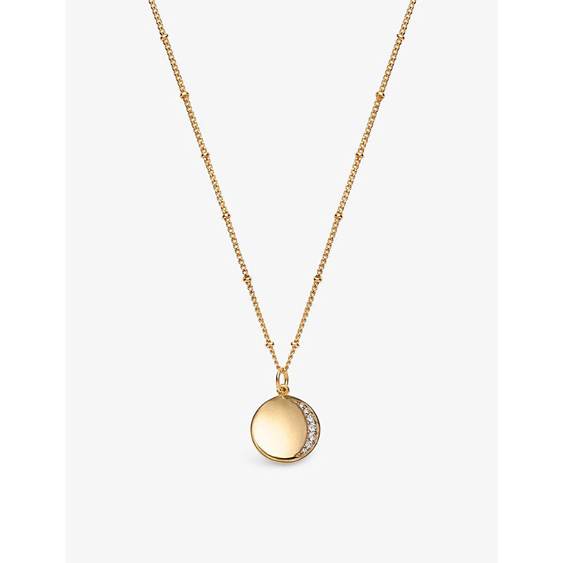 La Maison Couture With Love Darling #10 Eclipse 14ct yellow gold-plated vermeil sterling-silver necklace