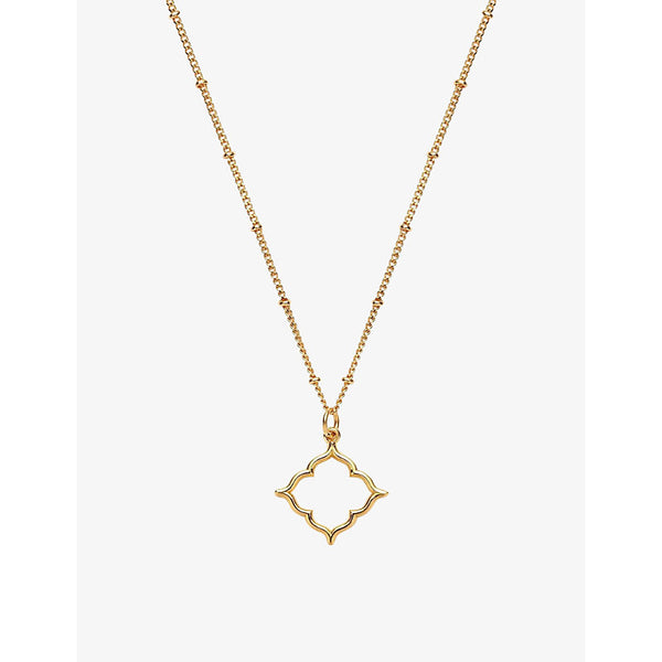 La Maison Couture With Love Darling #11 Community 14ct yellow gold-plated vermeil sterling-silver pendant necklace