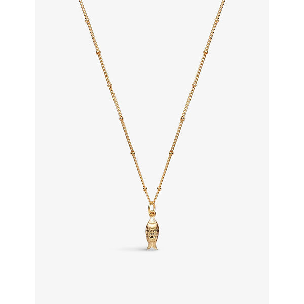  La Maison Couture With Love Darling #14 Fish 14ct yellow gold-plated vermeil sterling-silver necklace