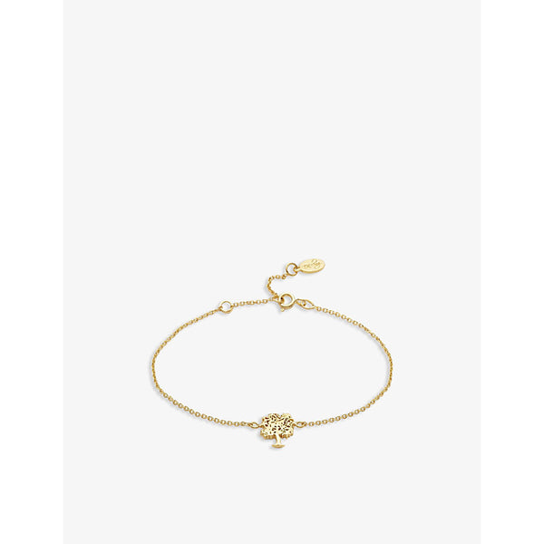 La Maison Couture With Love Darling #15 Tree of Life 14ct yellow gold-plated vermeil sterling silver bracelet