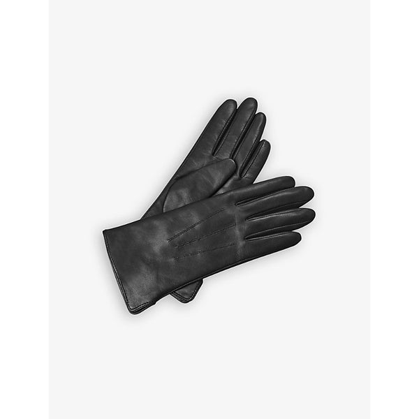 Aspinal Of London Cashmere-lined leather gloves