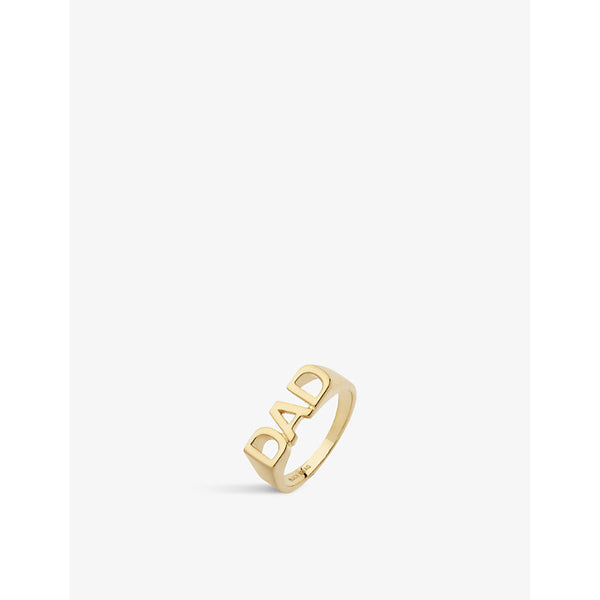 Maria Black Dad 22ct gold-plated sterling-silver ring