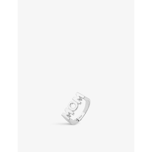 Maria Black Mom rhodium-plated sterling-silver ring