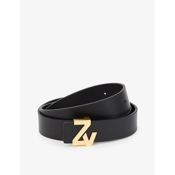 Zadig&Voltaire Logo-buckle leather belt