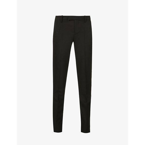  Zadig&Voltaire Prune Strass mid-rise woven trousers