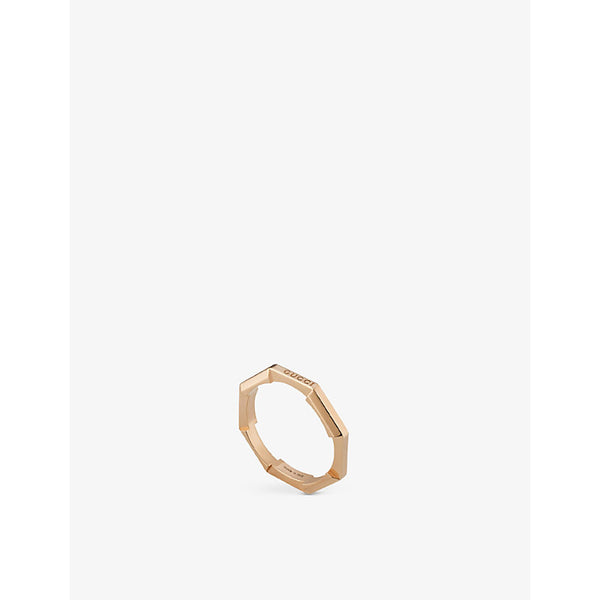 Gucci Link to Love 18ct rose-gold ring