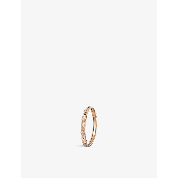 Van Cleef & Arpels Perlée Sweet Clovers 18ct rose-gold and 0.68ct brilliant-cut diamond bracelet