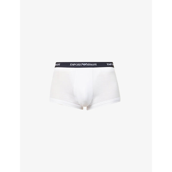  Emporio Armani Pack of three logo-embellished stretch-cotton boxers