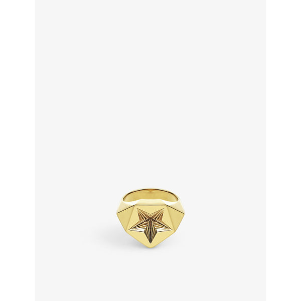 Shaun Leane Star 18ct yellow gold-plated vermeil sterling-silver signet ring