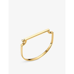 Monica Vinader Signature 18ct yellow-gold vermeil plated recycled sterling-silver bracelet | MONICA VINADER