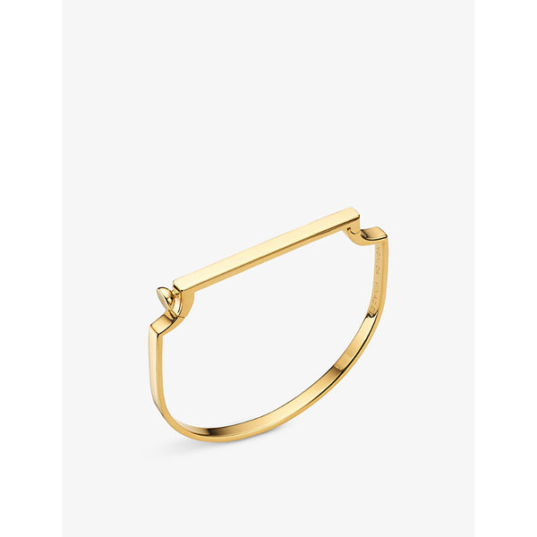 Monica Vinader Signature 18ct yellow-gold vermeil plated recycled sterling-silver bracelet | MONICA VINADER