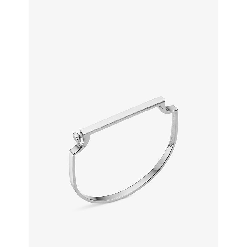 Monica Vinader Signature recycled sterling-silver bangle | MONICA VINADER