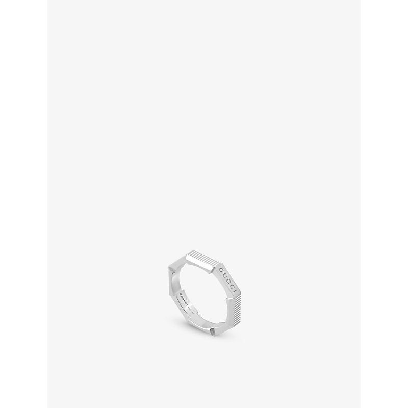 Gucci Link to Love 18ct white-gold ring