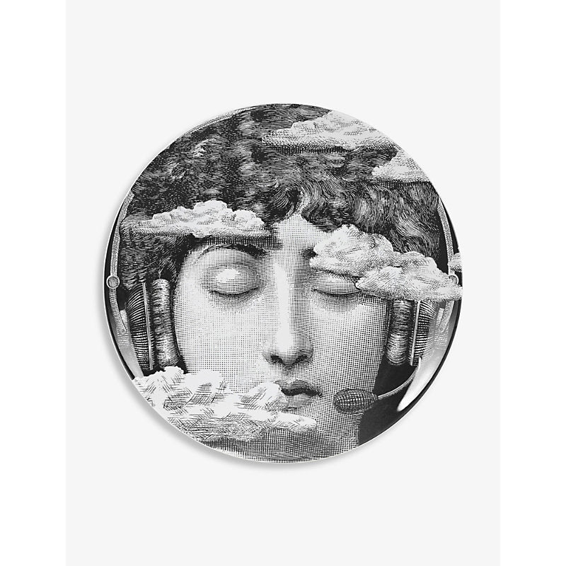 Fornasetti Tema e Variazioni no.402 porcelain wall plate 26cm