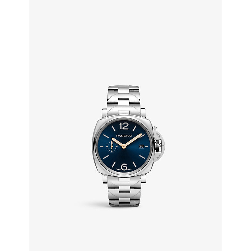 Panerai PAM01124 Luminor Due brushed-steel automatic watch