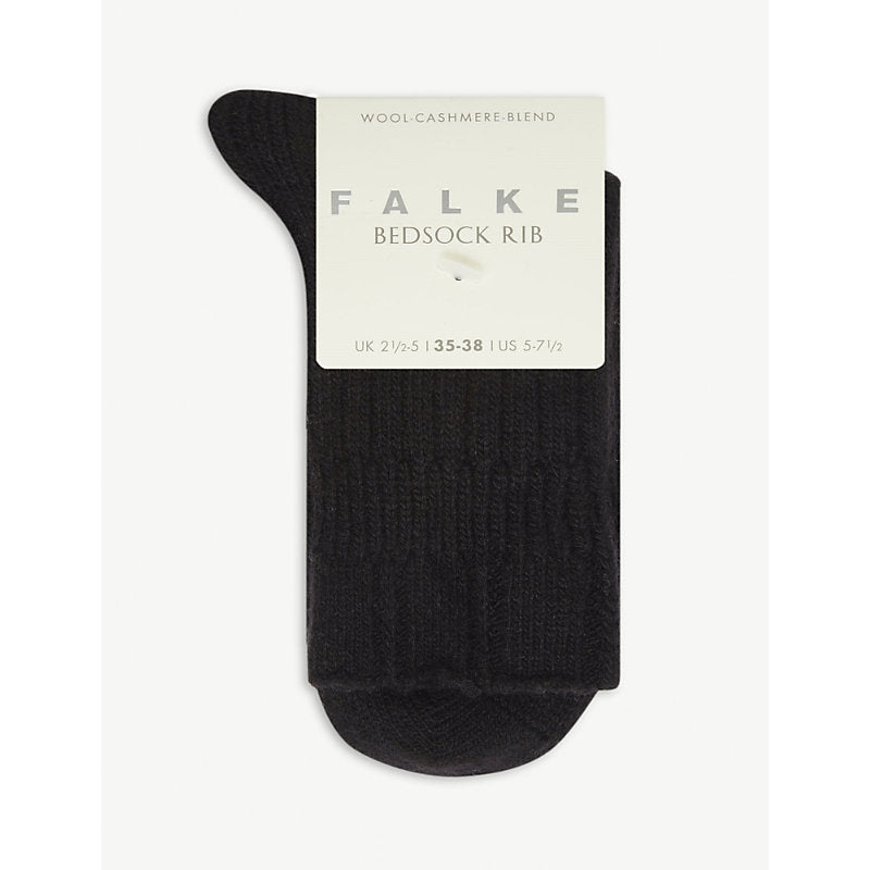  Falke Bedsock ribbed knitted wool-blend socks