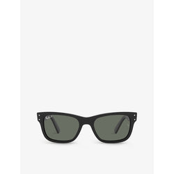  Ray-Ban RB2283 Mr Burbank rectangle-frame acetate sunglasses