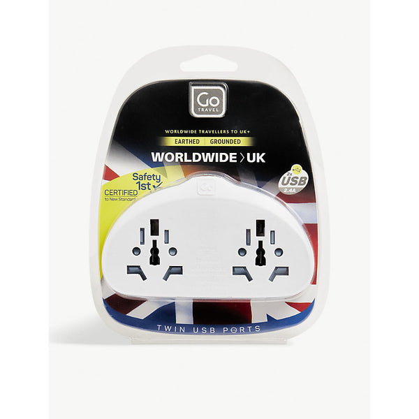 Go Travel Worldwide-UK adaptor and USB | Go Travel