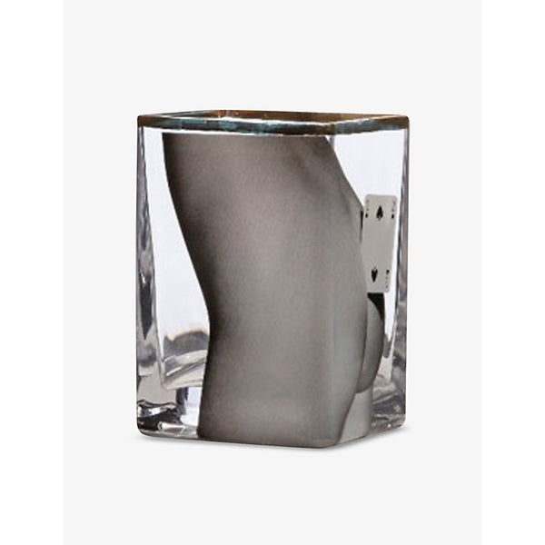 Seletti wears TOILETPAPER Two Of Spades glass vase 14cm | LYBSTORE