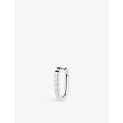 Maria Black Woods Huggie white rhodium-plated sterling silver single earring