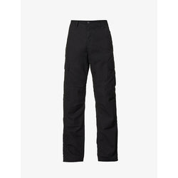  Carhartt Wip Logo-patch straight-leg cotton trousers