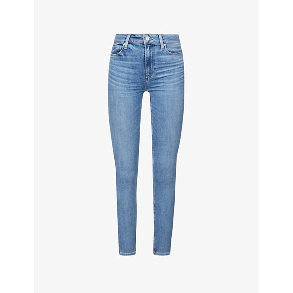 Paige Hoxton Ankle cropped skinny high-rise stretch-denim jeans