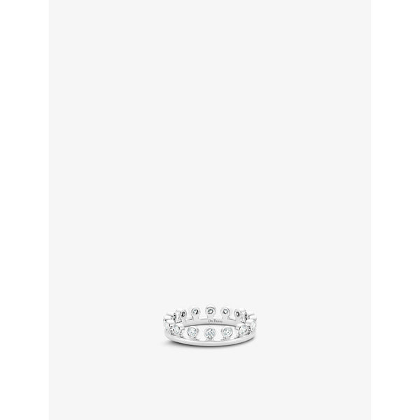 De Beers Jewellers Dewdrop 18ct white-gold and 0.38ct diamond ring