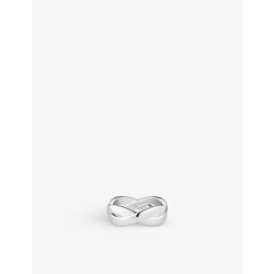 De Beers Jewellers Infinity 18ct white-gold and 0.06ct diamond ring