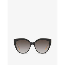  Fendi FE40011U cat-eye acetate and metal sunglasses