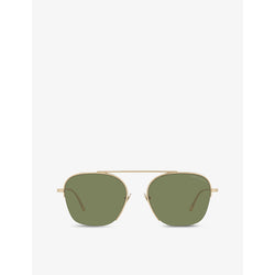  Giorgio Armani AR6124 pilot-frame metal sunglasses