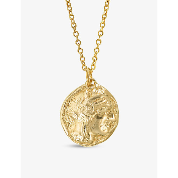 Womens La Maison Couture Deborah Blyth Goddess 24ct yellow gold-plated vermeil sterling-silver pendant necklace