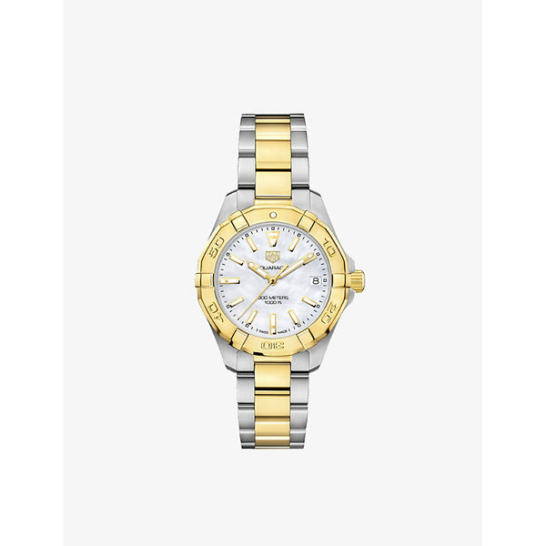 Tag Heuer WBD1320.BB0320 Aquaracer 18ct yellow gold-plated stainless-steel quartz watch