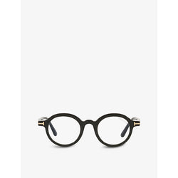  Tom Ford FT5664-B round-frame glasses