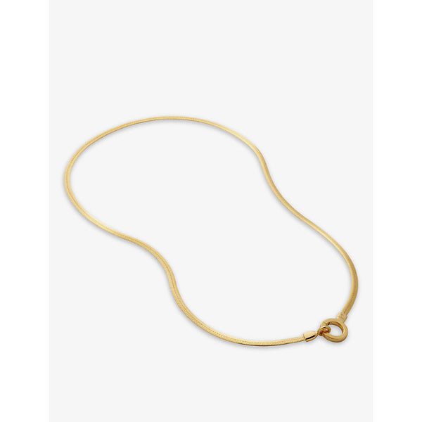 Monica Vinader Snake recycled 18ct yellow gold-plated vermeil sterling-silver chain necklace