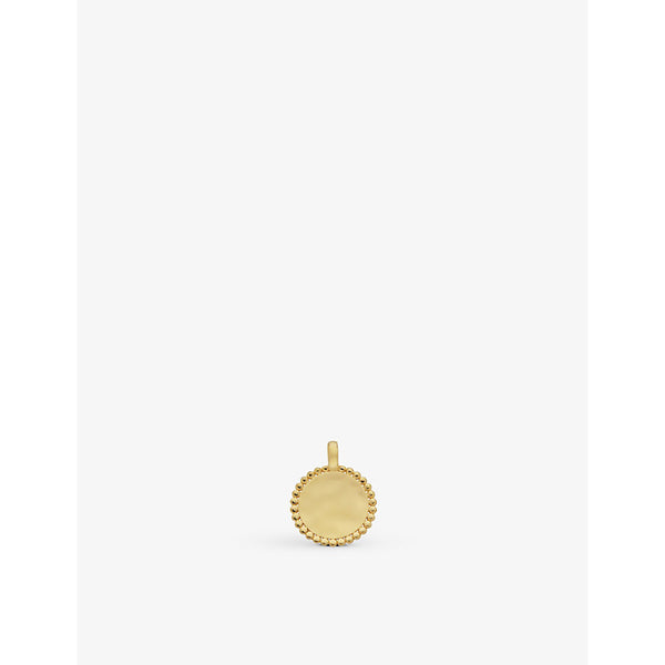 Monica Vinader Deia recycled 18ct yellow gold-plated vermeil sterling-silver pendant necklace